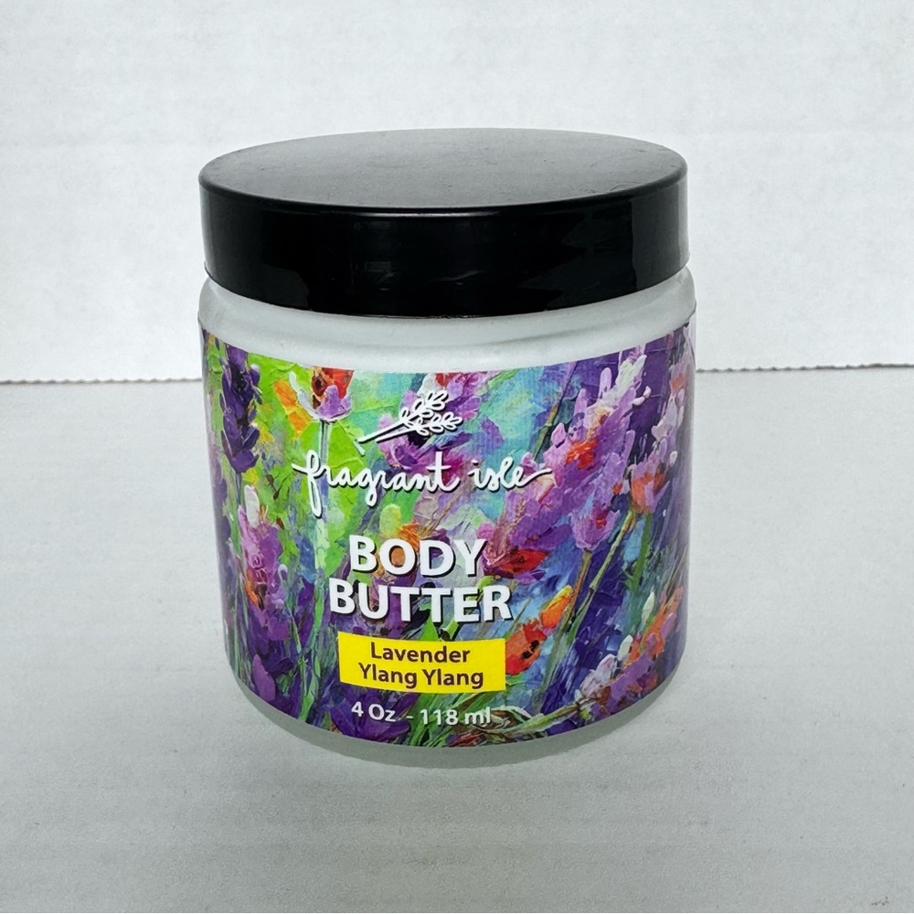 Fragrant Isle Body Butter Lavender Ylang Ylang 4 oz Essential Oils Lotion WI - Picture 3 of 6
